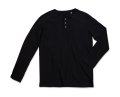 Heren T-shirt Lange mouw Shawn Stedman ST9460 Black Opal